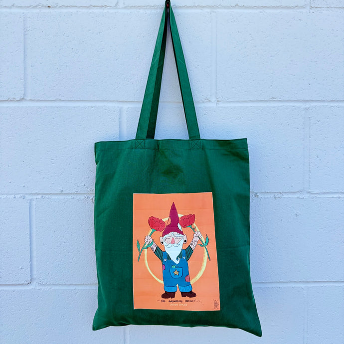 Tote Bag (Dark Green- Gnome)